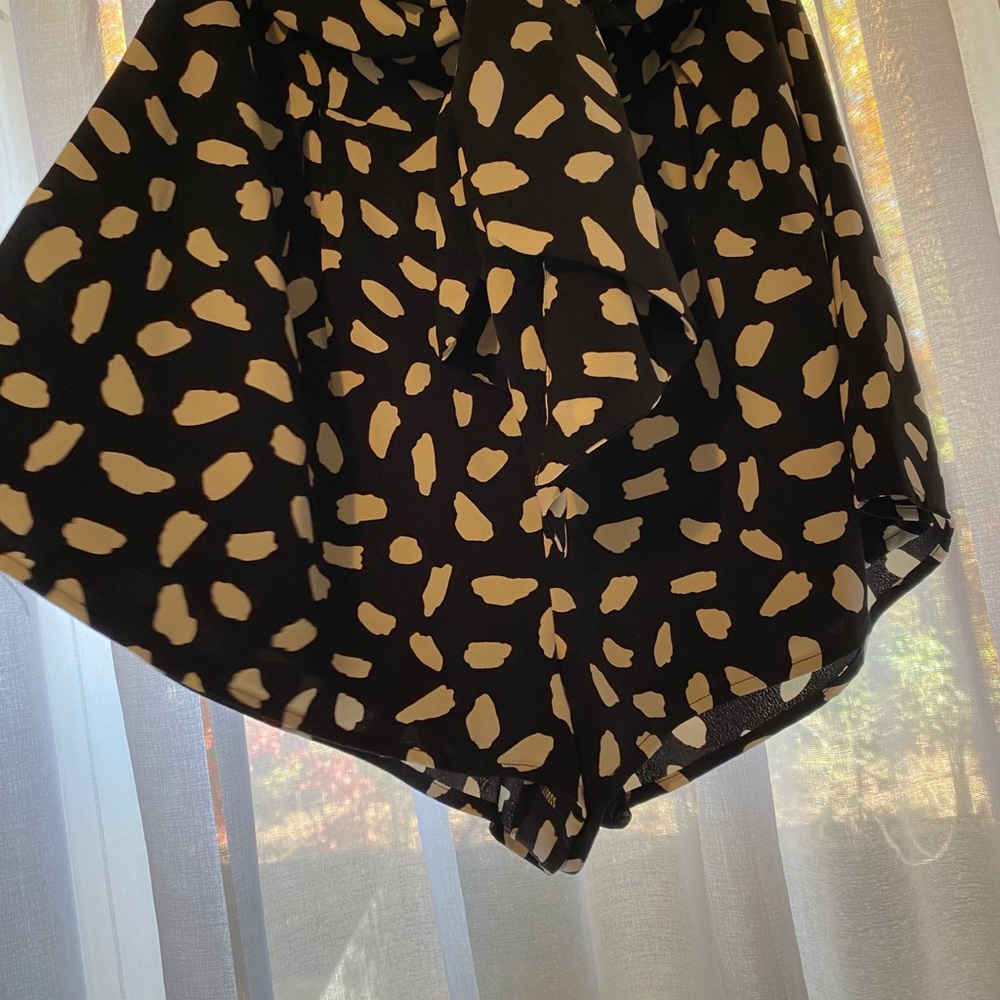 LuLu Black and White Polkadot Romper